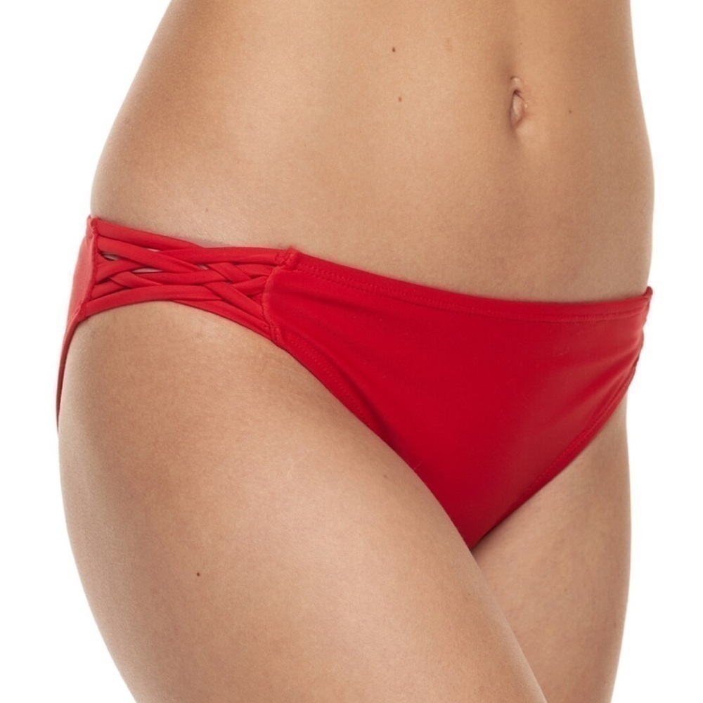 🆕 Sexy strappy red hipster bikini bottoms …